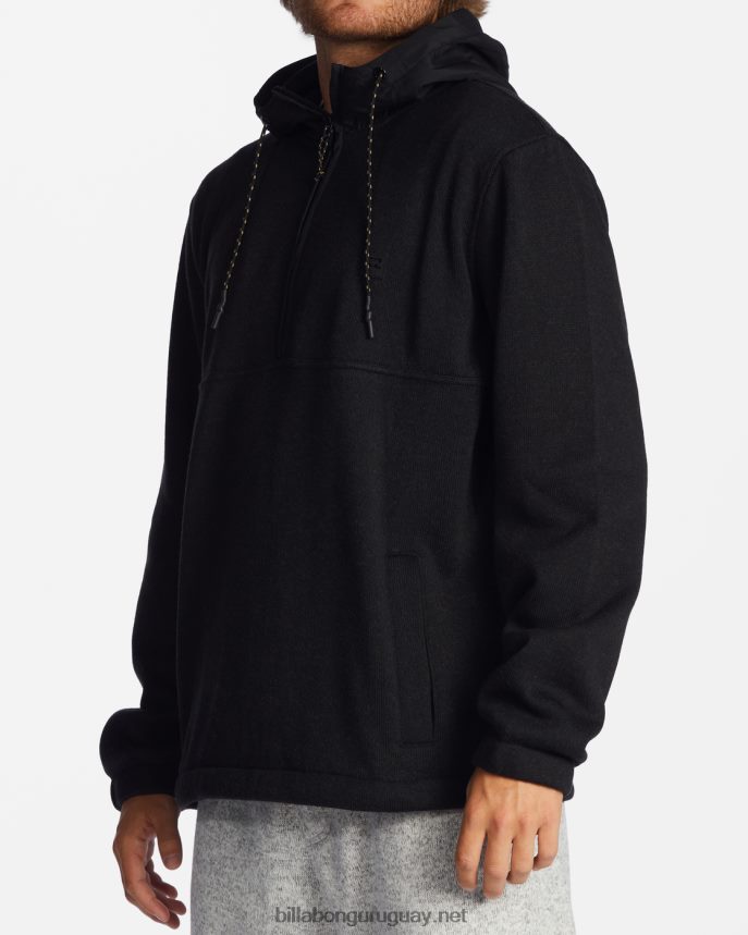 jersey con media cremallera y capucha a/div border hombres brezo negro DR6844246 Billabong
