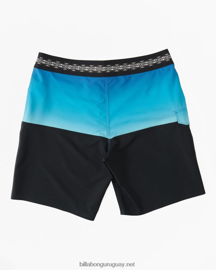 Bañador de 19\'\' de rendimiento profesional de five50 hombres azul neón DR6844135 Billabong