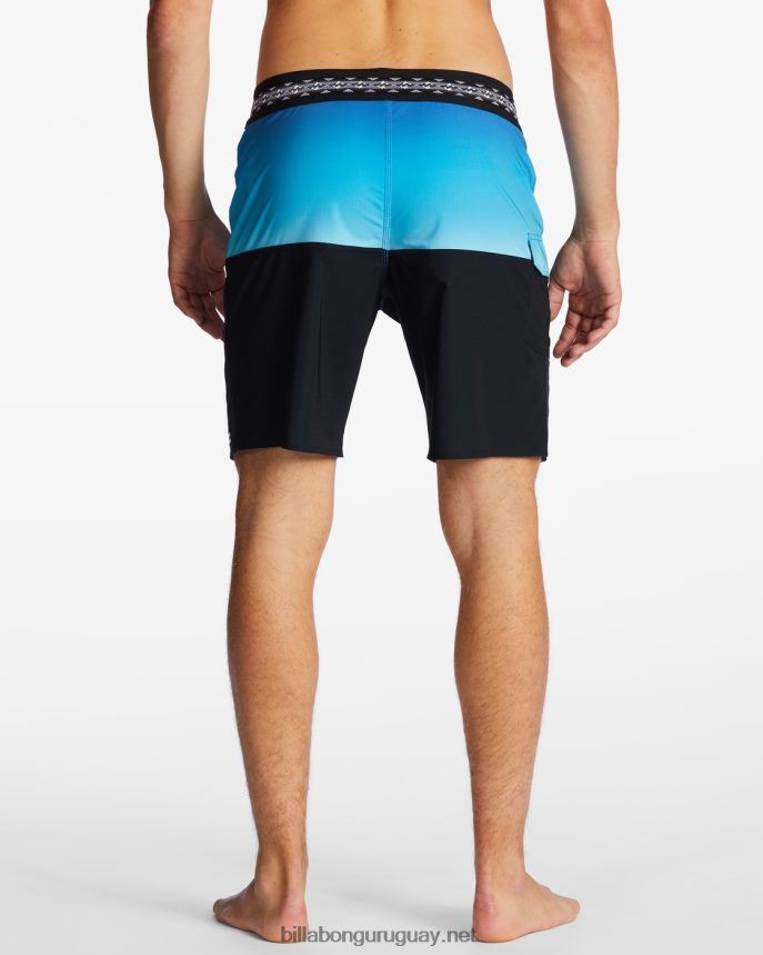 Bañador de 19\'\' de rendimiento profesional de five50 hombres azul neón DR6844135 Billabong