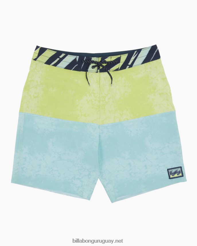 Bañador de 19'' de rendimiento profesional de five50 hombres menta DR684494 Billabong
