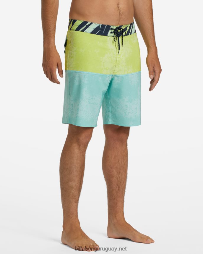 Bañador de 19\'\' de rendimiento profesional de five50 hombres menta DR684494 Billabong