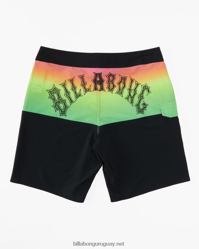 Bañador de 19\'\' de rendimiento profesional de five50 hombres neón DR6844129 Billabong