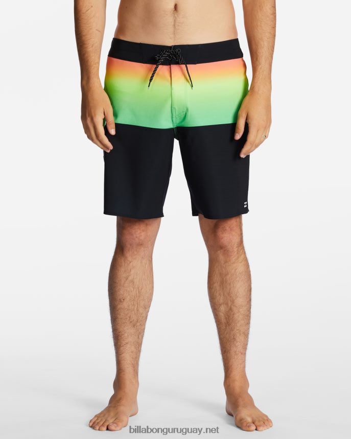 Bañador de 19\'\' de rendimiento profesional de five50 hombres neón DR6844129 Billabong