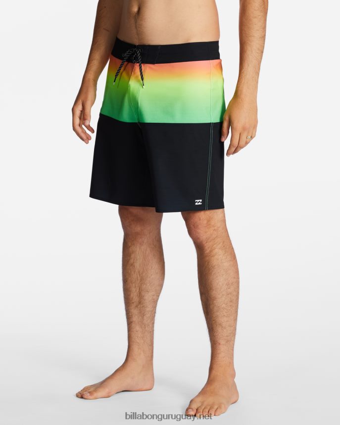 Bañador de 19\'\' de rendimiento profesional de five50 hombres neón DR6844129 Billabong