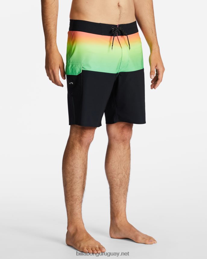Bañador de 19\'\' de rendimiento profesional de five50 hombres neón DR6844129 Billabong