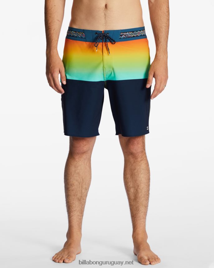 Bañador de 19\'\' de rendimiento profesional de five50 hombres oro DR6844199 Billabong
