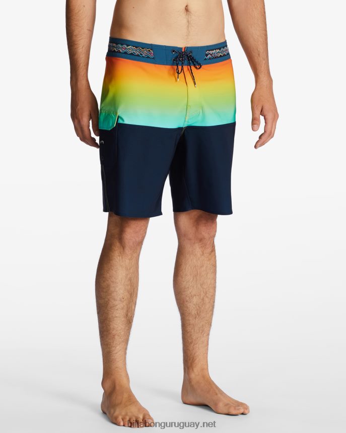 Bañador de 19\'\' de rendimiento profesional de five50 hombres oro DR6844199 Billabong