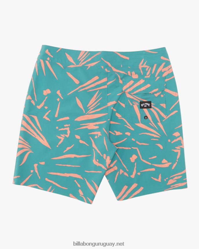Bañador sundays pro performance 19\'\' hombres verde azulado DR684477 Billabong