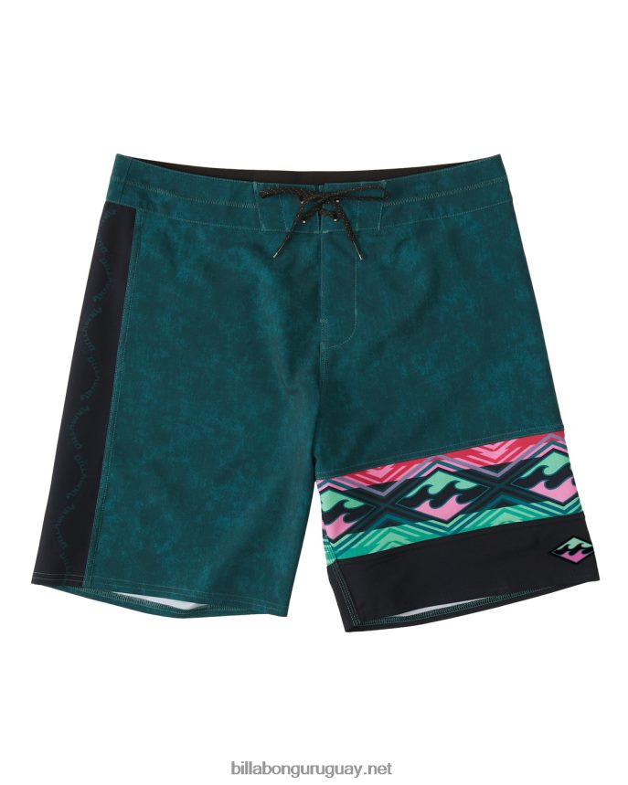 shorts de baño burleigh pro performance 19'' hombres bosque DR6844111 Billabong