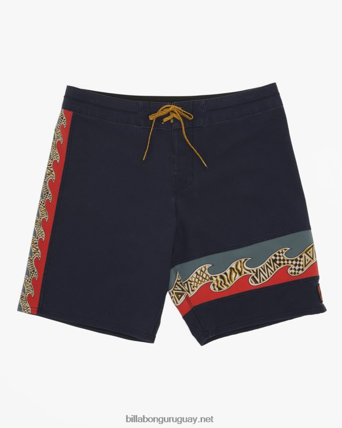 shorts de baño burleigh pro performance 19'' hombres sigilo DR684412 Billabong