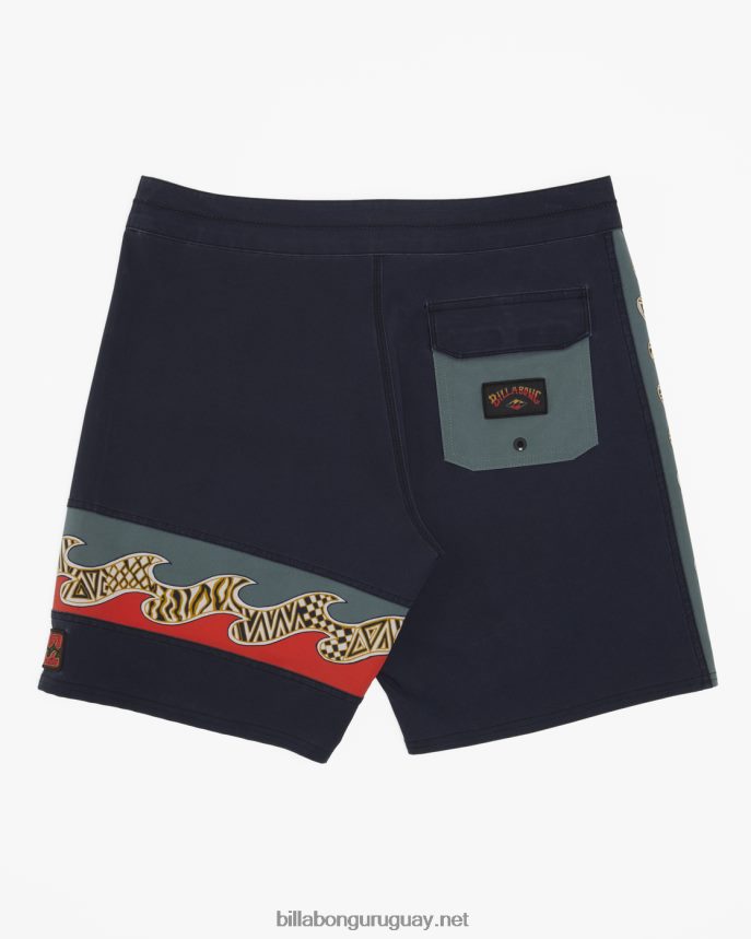 shorts de baño burleigh pro performance 19\'\' hombres sigilo DR684412 Billabong
