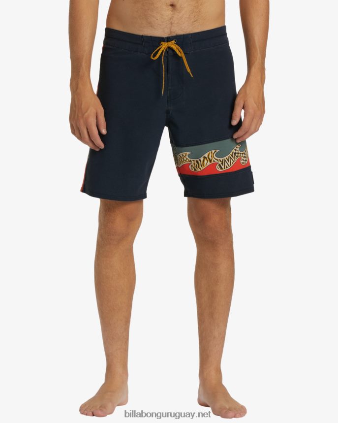 shorts de baño burleigh pro performance 19\'\' hombres sigilo DR684412 Billabong
