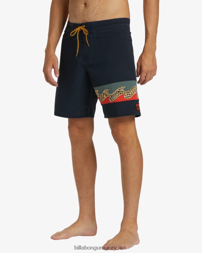 shorts de baño burleigh pro performance 19\'\' hombres sigilo DR684412 Billabong