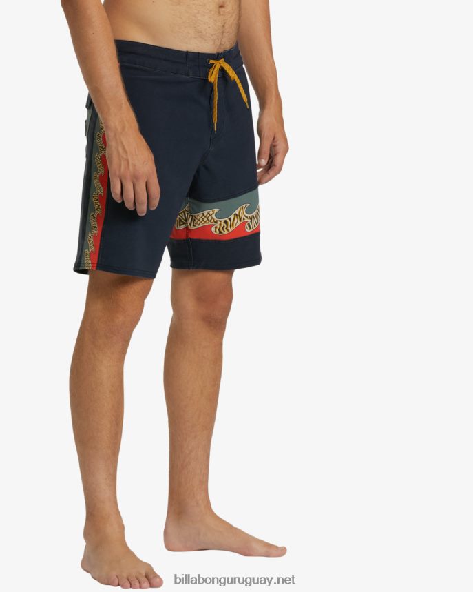 shorts de baño burleigh pro performance 19\'\' hombres sigilo DR684412 Billabong