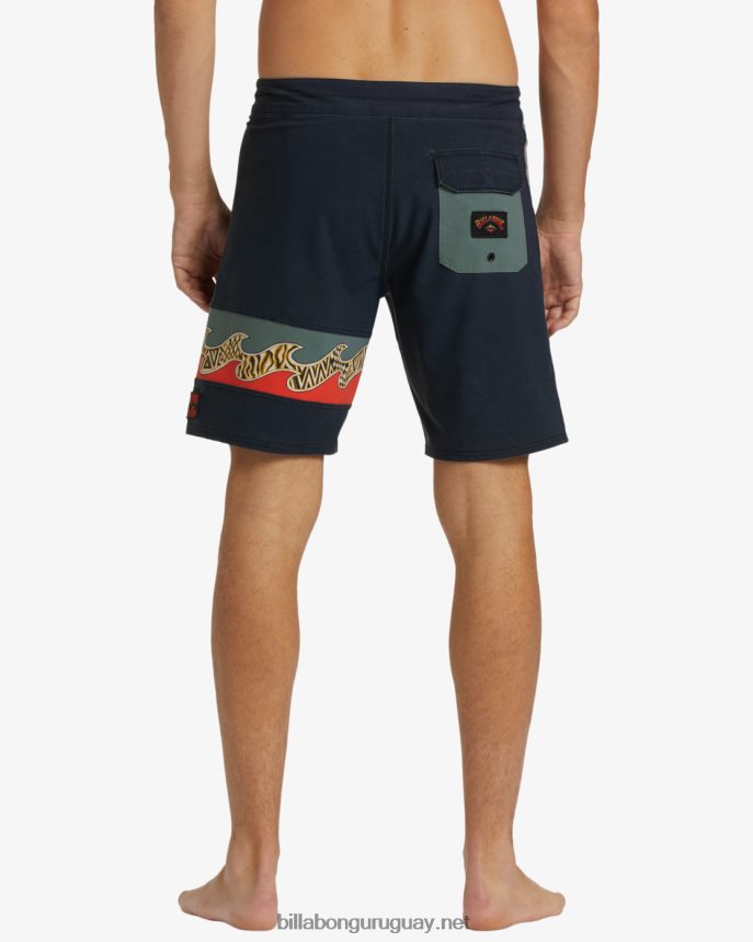 shorts de baño burleigh pro performance 19\'\' hombres sigilo DR684412 Billabong