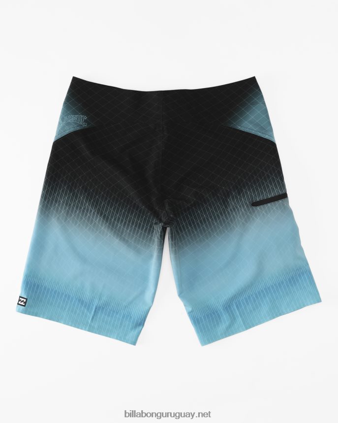 shorts de baño fluidos pro performance 20\'\' hombres azul neón DR684495 Billabong