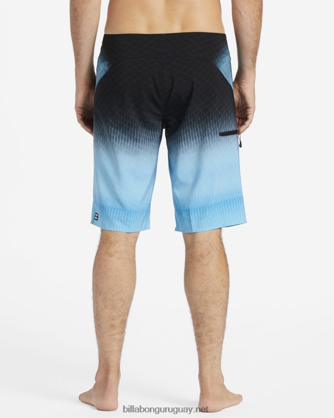 shorts de baño fluidos pro performance 20\'\' hombres azul neón DR684495 Billabong