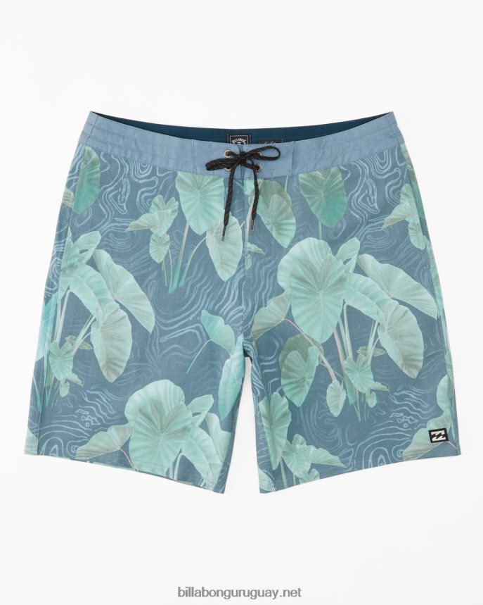 shorts de baño kamea kalo lo tide 19'' hombres azul acero DR6844122 Billabong