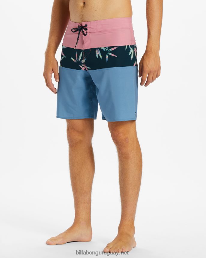 shorts de baño tribong pro 19\'\' hombres neblina azul DR684429 Billabong