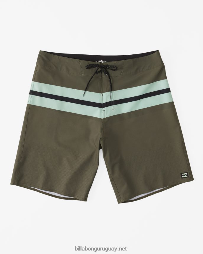 shorts de playa Momentum Airlite Performance 19'' hombres militar DR6844216 Billabong