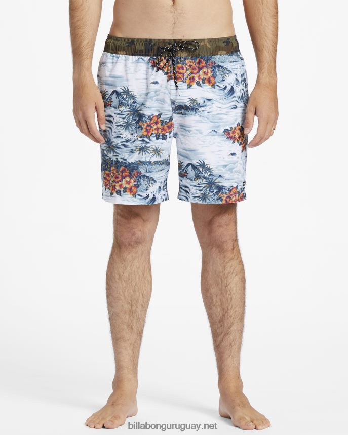 shorts de playa Sundays Layback 17\'\' hombres espuma de mar DR6844170 Billabong