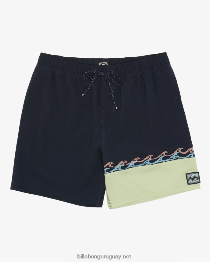 shorts de playa burleigh layback 17'' hombres Armada DR684411 Billabong