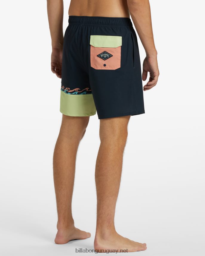 shorts de playa burleigh layback 17\'\' hombres Armada DR684411 Billabong