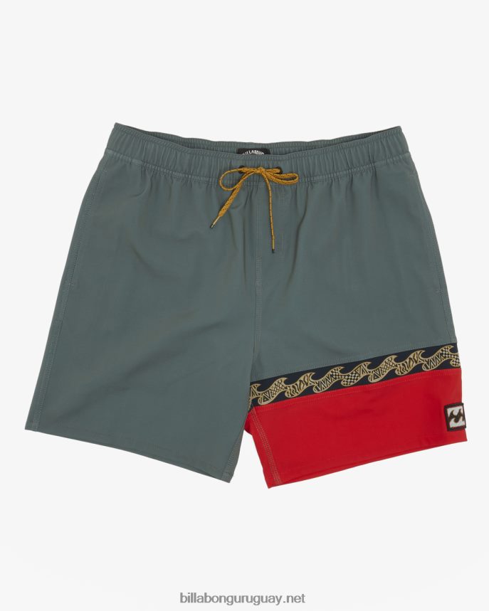 shorts de playa burleigh layback 17'' hombres sabio DR684410 Billabong