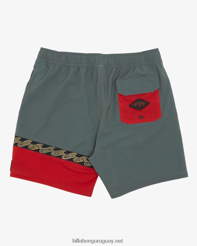 shorts de playa burleigh layback 17\'\' hombres sabio DR684410 Billabong