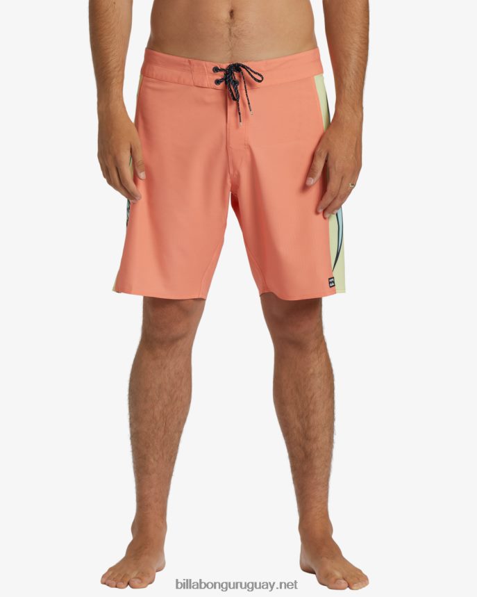 shorts de playa d bah airlite performance 19\'\' hombres melón neón DR684418 Billabong