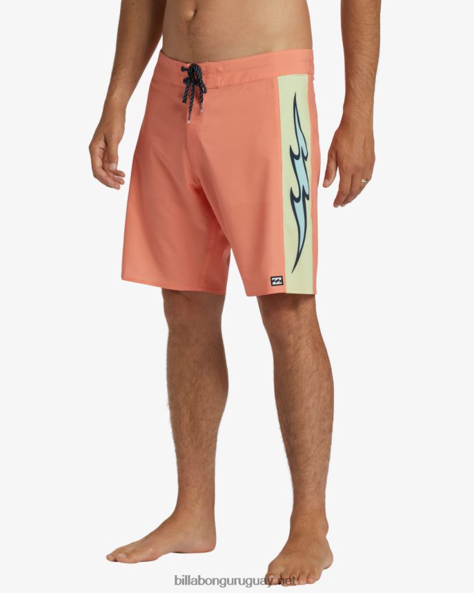 shorts de playa d bah airlite performance 19\'\' hombres melón neón DR684418 Billabong