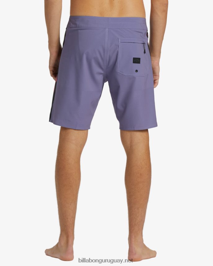 shorts de playa d bah airlite performance 19\'\' hombres neblina púrpura DR684419 Billabong