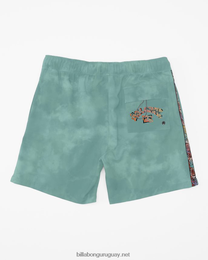 shorts de playa d bah layback 17\'\' hombres menta DR6844201 Billabong