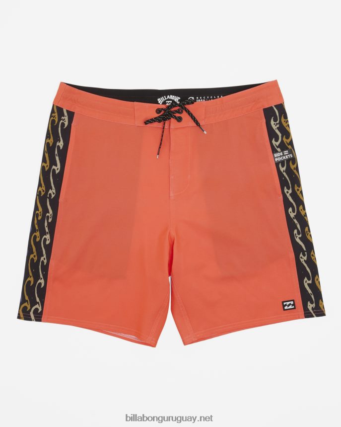 shorts de playa d bah lo tide 18'' hombres coral DR684493 Billabong