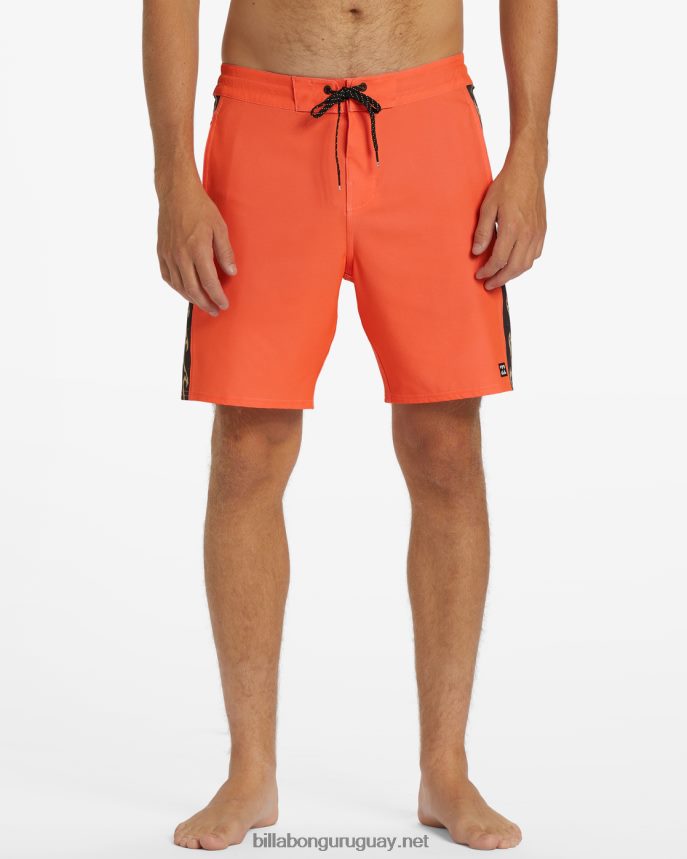 shorts de playa d bah lo tide 18\'\' hombres coral DR684493 Billabong