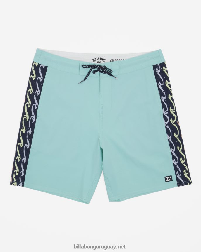 shorts de playa d bah lo tide 18'' hombres menta DR684441 Billabong