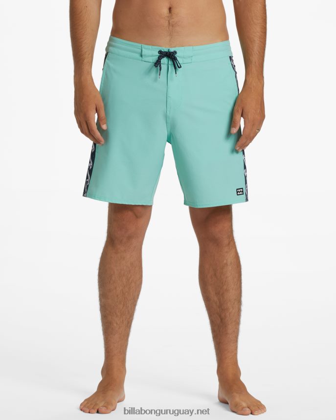 shorts de playa d bah lo tide 18\'\' hombres menta DR684441 Billabong