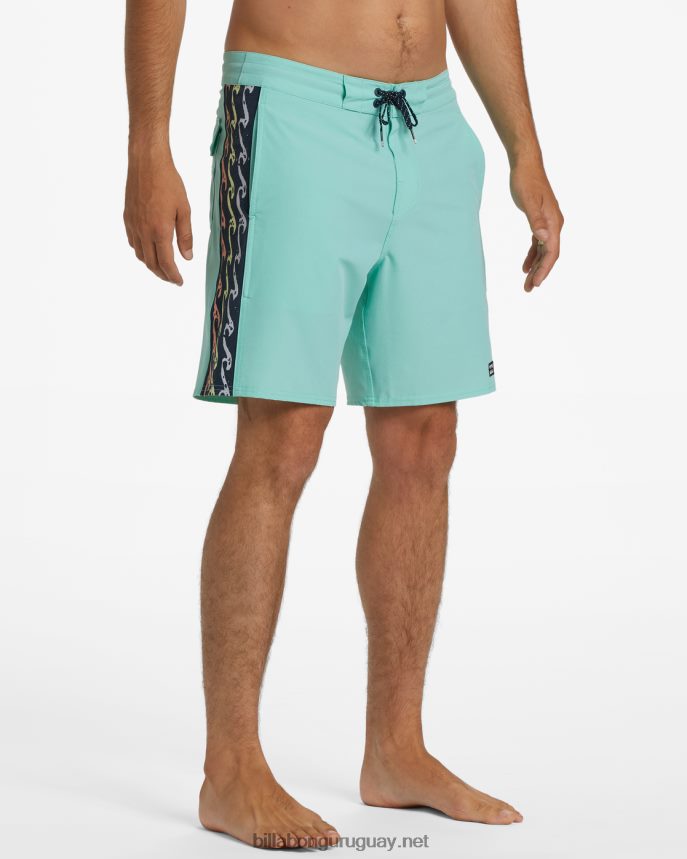 shorts de playa d bah lo tide 18\'\' hombres menta DR684441 Billabong