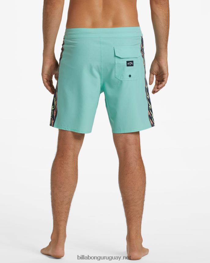 shorts de playa d bah lo tide 18\'\' hombres menta DR684441 Billabong