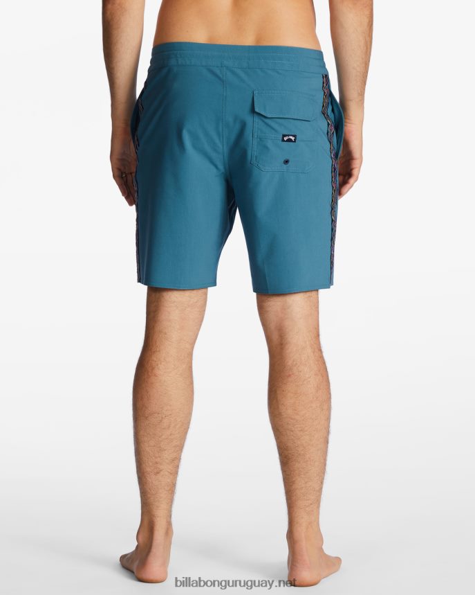shorts de playa d bah lo tide 18\'\' hombres neblina azul DR6844190 Billabong