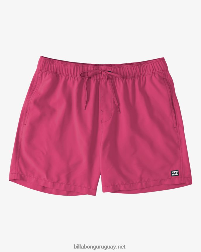 shorts de playa de 16'' para todo el día hombres Rosa neón DR684445 Billabong