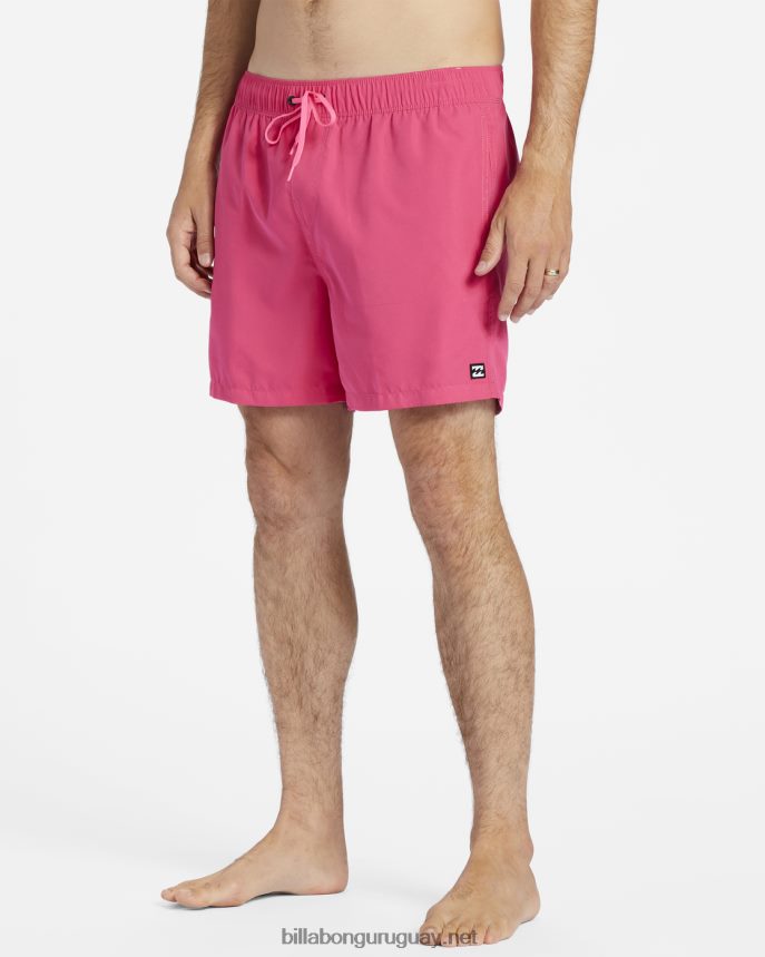 shorts de playa de 16\'\' para todo el día hombres Rosa neón DR684445 Billabong
