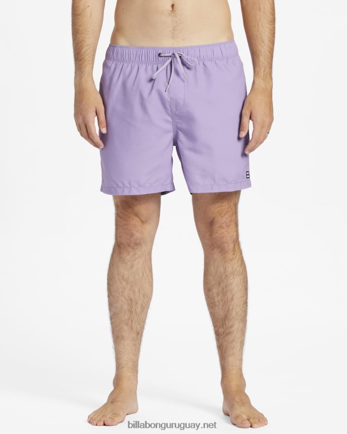 shorts de playa de 16\'\' para todo el día hombres lila DR684454 Billabong