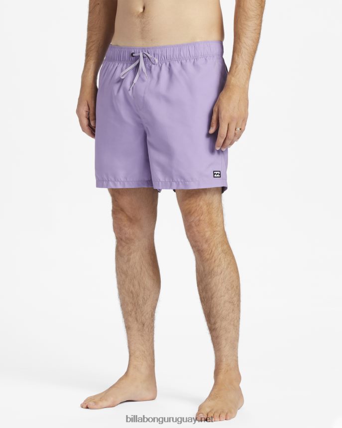 shorts de playa de 16\'\' para todo el día hombres lila DR684454 Billabong