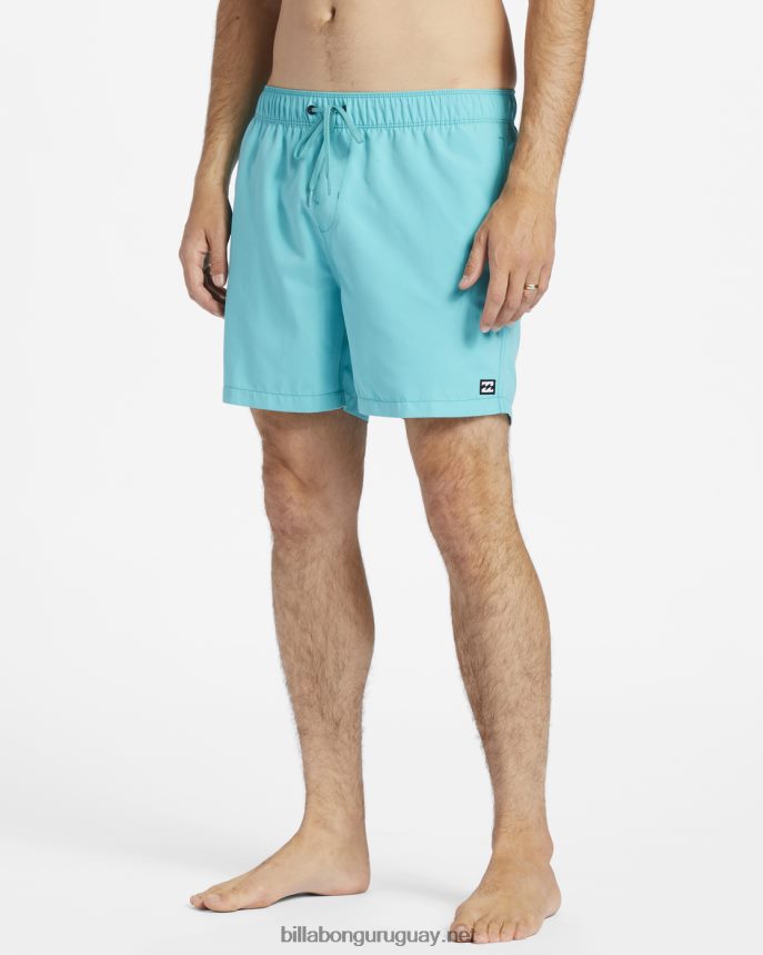 shorts de playa de 16\'\' para todo el día hombres menta oscura DR684439 Billabong