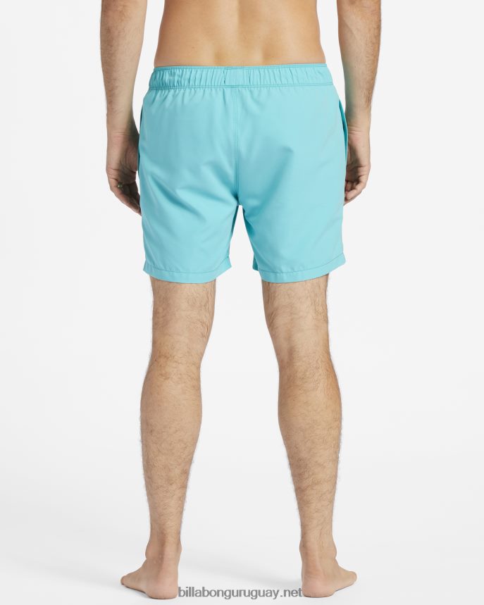 shorts de playa de 16\'\' para todo el día hombres menta oscura DR684439 Billabong