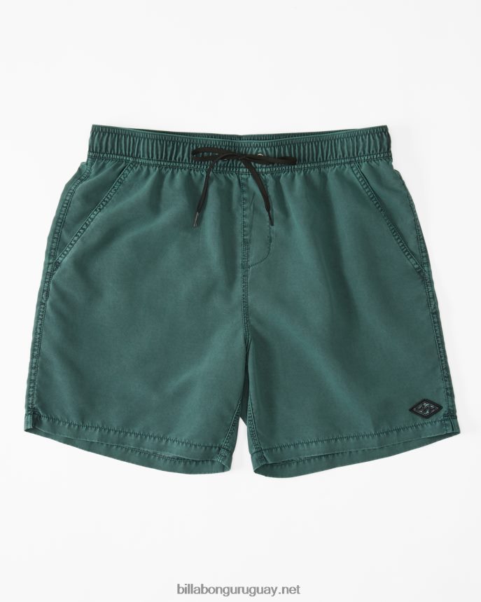 shorts de playa de 17'' para todo el día hombres ciprés DR684452 Billabong