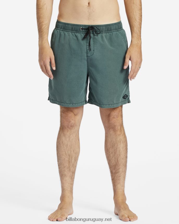 shorts de playa de 17\'\' para todo el día hombres ciprés DR684452 Billabong