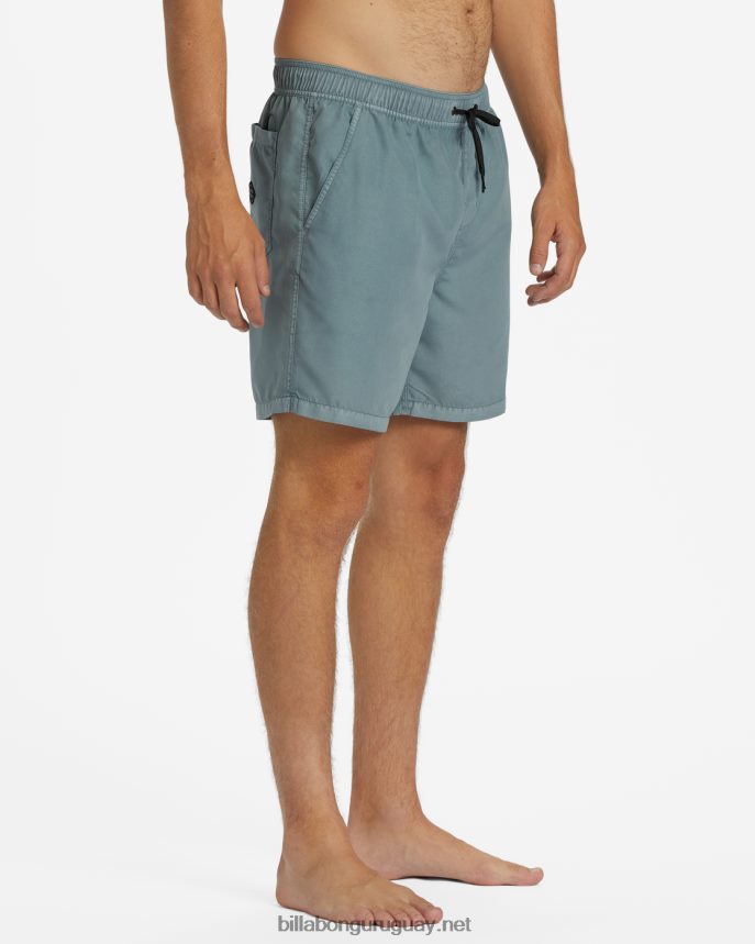 shorts de playa de 17\'\' para todo el día hombres neblina azul DR684437 Billabong