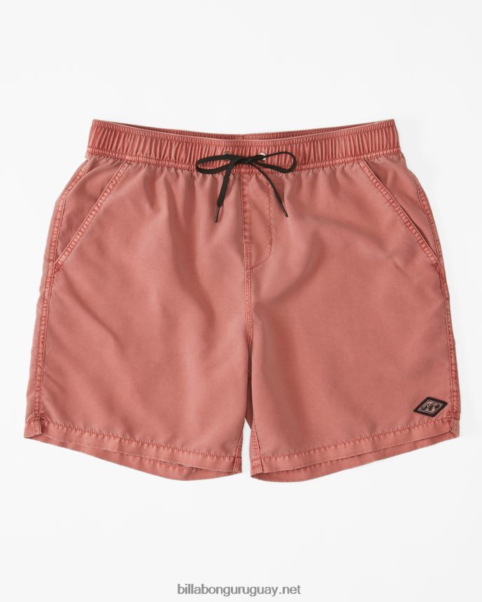 shorts de playa de 17'' para todo el día hombres rojo polvoriento DR684434 Billabong